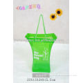 Green Color Elegant PVC Flower Bag with Handles